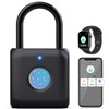 Pothunder Fingerprint Padlock, Smart Padlock, Locker Lock, Combination Lock, Fingerprint