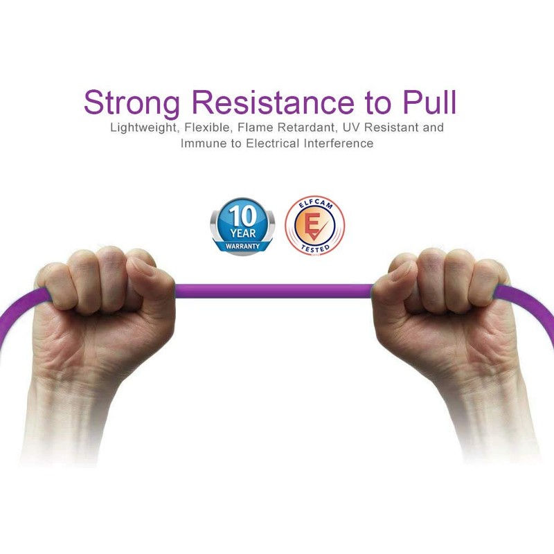Elfcam® - 15m Fiber Optic Cable LC/UPC to LC/UPC OM4