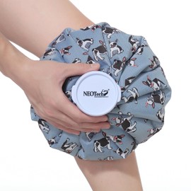 NEOtech Care Ice Bag - Cool Bag with Screw Lid - Reusable Refillable Bag - Blue Bulldog - 28 cm