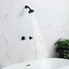 BEIYI 2 Handle Shower Faucet and 5 Mode Shower Head,