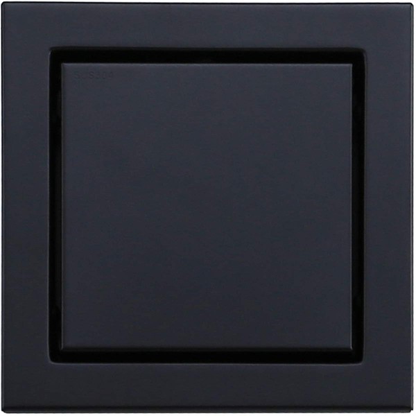 RANDOM 6-inch Square Shower Floor Drain with Tile Insert Grate