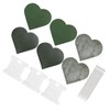 3 Set Page Corner HandMade HeartShaped Leather Bookmark Making Fabric