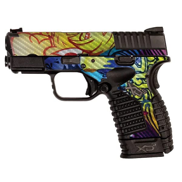 MightySkins Carbon Fiber Skin Compatible with Springfield XDS 3.3 -