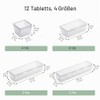12-Piece Drawer Organiser Set - Modular Organiser System for Kitchen,
