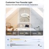 Socket Fan Light with Remote Control, 3 Colors 3000K-6500K Dimmable