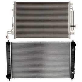 cciyu Radiator Replacement for 2007 2008 2009 2010 2011 2012 for Nissan for Altima/2009 2010 2011 2012 2013 for Nissan for Maxima 3639 Condenser CU2988 Cooling Radiator