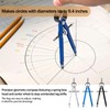 CONEHOY 16 Pcs Professional Geometry Compass Drawing Tool Metal Compass