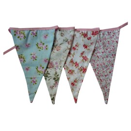 West5Products English Vintage Floral Design Party Bunting (3 meters)