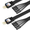 Iesooy PC Power Button Extension Cable, 9-pin Connector Front Panel