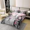 100% Cotton Paris Duvet Cover 135 x 200 cm, Pink