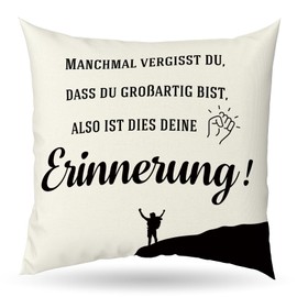 JoyrnalK Birthday gift for women, farewell gift colleagues, gift sister, friendship gifts, gift friend, motivational gifts, courage gift, cushion cover, gift Christmas