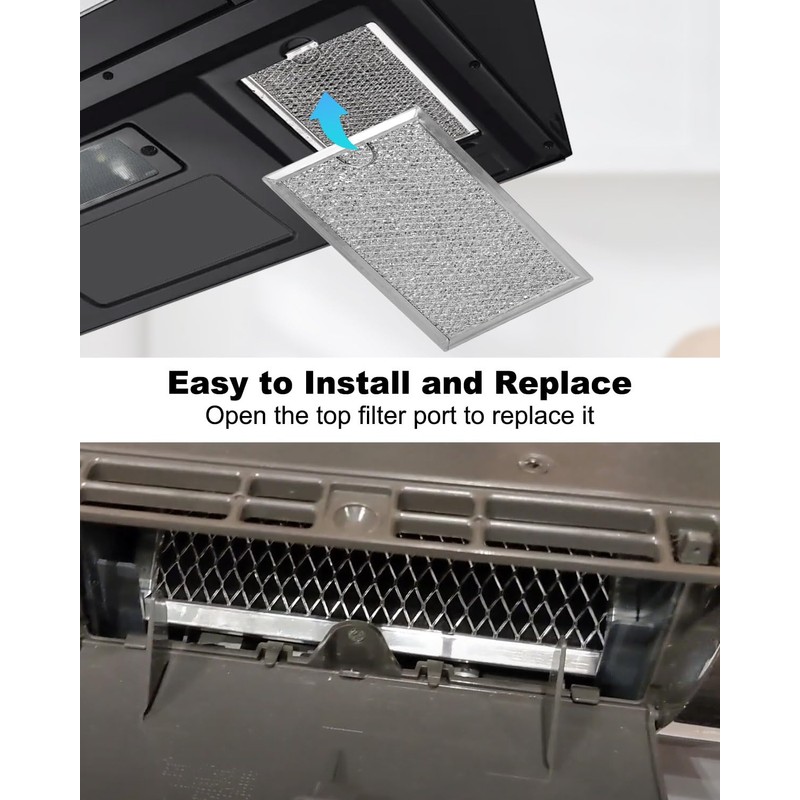 Microwave Charcoal and Grease Filter Fit for GE JVM6175EK5ES JVM6172SK5SS