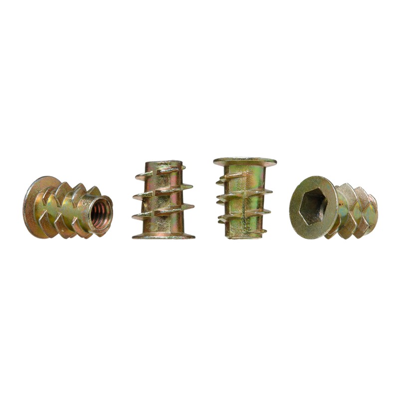 YoiYee M4 x 10mm Wood Insert Hex Socket Nuts -