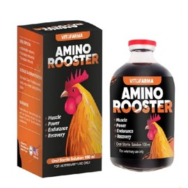 VITOFARMA Aminoacid for Rooster Chicken Vitamins & Minerals Amino Rooster Vitamina para Gallos 100 ml