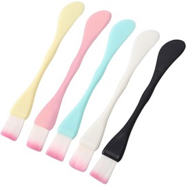 Set 5 Brocha Pincel Aplicar Mascarilla Tratamientos Faciales Serum Crema Japones Cerdas Suaves Amplia Aplicacion Brochas Maquillaje Cosmeticos 5 Piezas Colores Diferentes