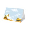 Construction Place Cards -25pcs Tent Cards, Dump Truck Table Place
