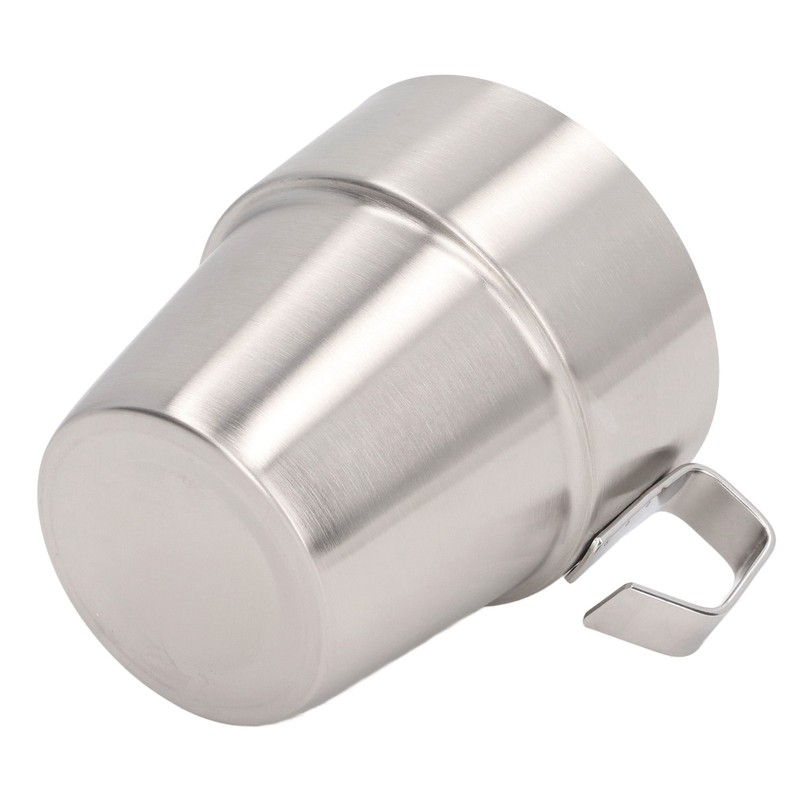 Stainless Steel Camping Cup Set of 4 Double Layer Coffee