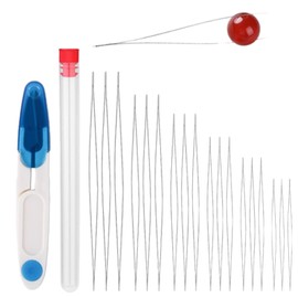 20PCS Beading Needles Set Beads Bead Threader Needle Threaders Embroidery Needles for Sewing Needles Finishing Needles Bead Spinner Needles Beading & Jewellery-Making Embroidery Beads Long Needle