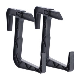 KADAX Flower Box Holder No Drilling Required, Balcony Box Holder Set, Adjustable Hooks and Holders for Flower Box, Flower Box Holder for Balcony and Windowsill (Pack of 2, Graphite)