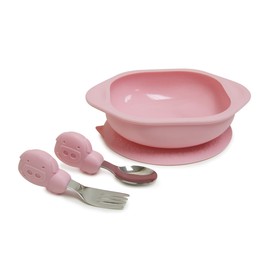 MARCUS & MARCUS MMTMS-PG Toddler Meal Time Set Pig