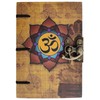 Purpledip Paper Vintage Diary Journal 'Om': Handmade Paper, Hard Bound,