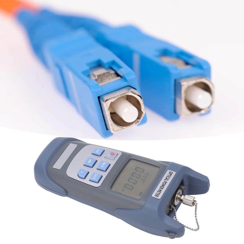 Optical Fiber Power Meter Optic Cable Tester ‑50~+26dbm with LED