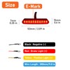 McGoing E57 E-Approved Motorcycle E-Bike LED Rear Light Mini Universal