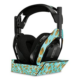MightySkins Glossy Glitter Skin Compatible with Astro A50 Wireless Headphones + Base Station (Gen 4) - Burger Heaven | Protective, Durable High-Gloss Glitter Finish | Easy to Apply | Made in The USA