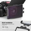 NEEWER Mini Matte Box with a 4"x5.65" Filter Tray, Carbon