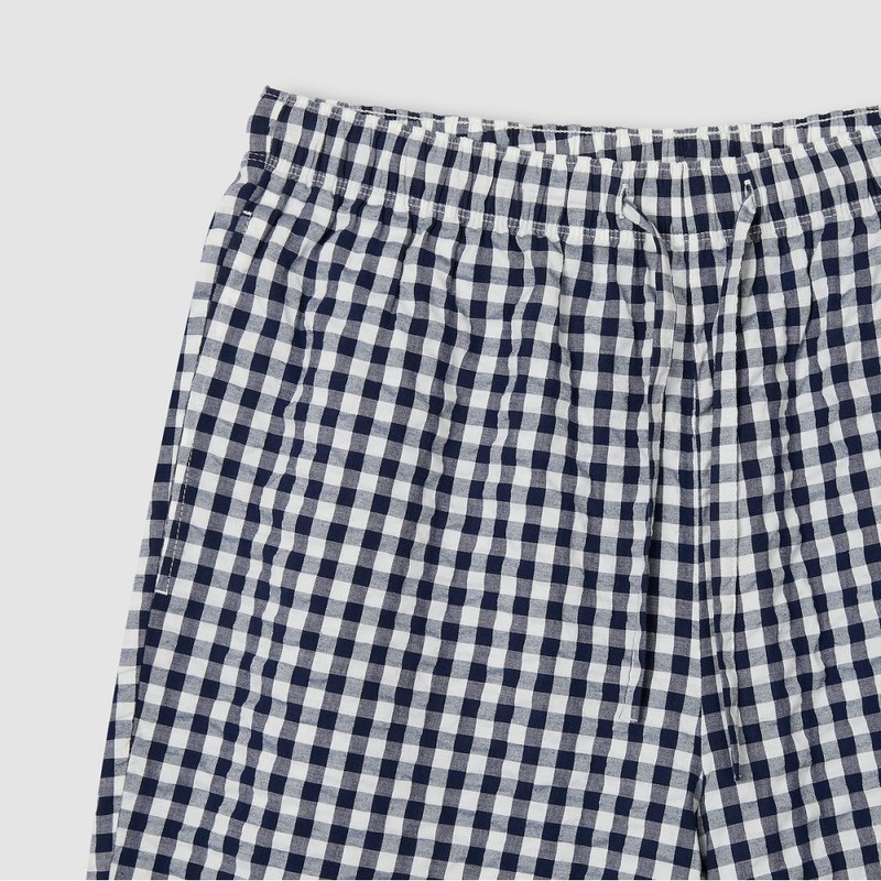 JAJU [JAJU] Men's Seersucker 5-part Pajama Set_Light Navy