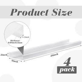 Beeveer 4 Pcs 48 Inch Fluorescent Light Fixture Covers Replacement Wrap Around Light Cover 4ft Two Bulb Replacement Lens Transparent Square Lenses for 4ft LED Ceiling, Home Kitchen Room