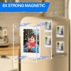 JUOIFIP 20 Pack Acrylic Polaroid Refrigerator Magnet Picture Frames, Clear