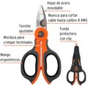 Truper Expert TIEL-6, Tijera 6 para electricista cortes limpios sin