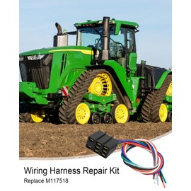 Vaticas Wire Harness Repair Kit Fit for John Deere PTO Switch L120 L130 L1742 L2048 L2548 LA130 LA135 LA140 LA145 LA150 LA155 LA165 L2048 L2548 D140 Replace M117518, Copper Wire
