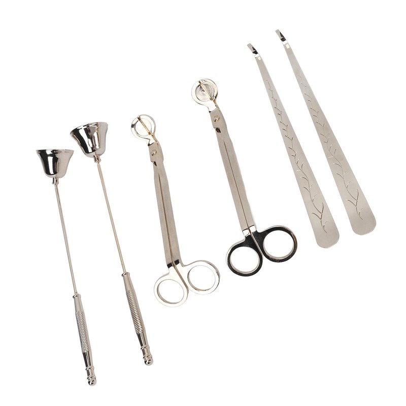 6PCS Candle Accessory Set Wick Trimmer Wick Dipper Candle Snuffer