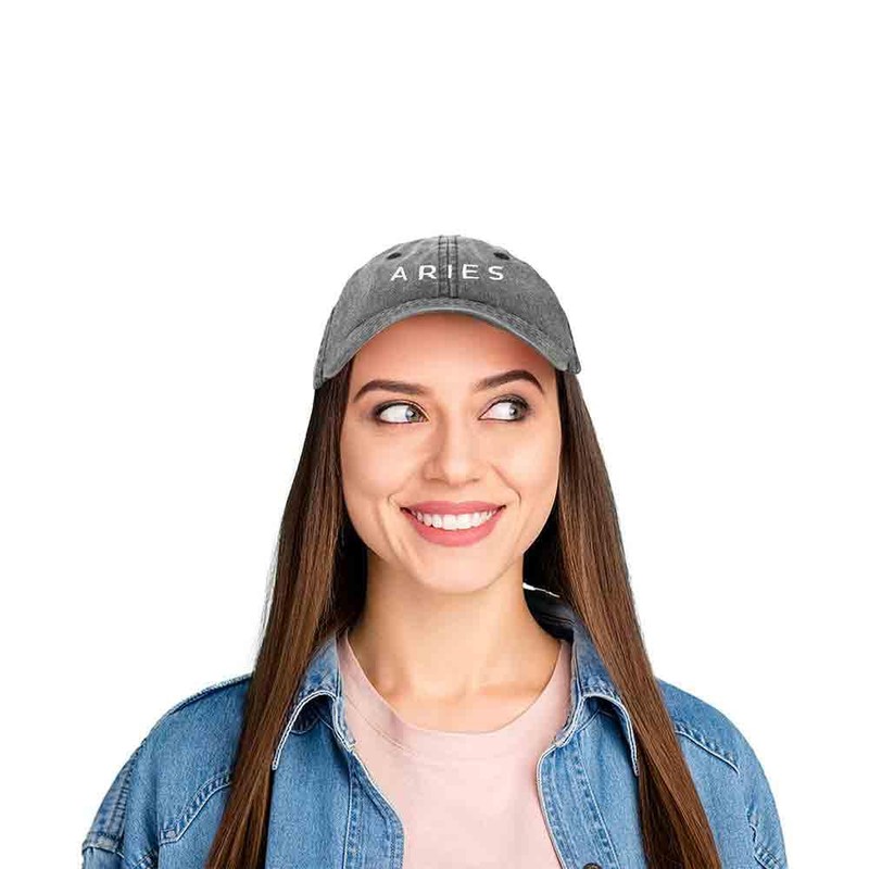 DALIX Aquarius Dad Hat Embroidered Zodiac Astrology Cotton Baseball Cap