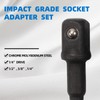 CCLIFE 17-Piece Socket Adapter for Impact Wrench 1/4 Inch 3/8