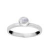 81stgeneration Women's 925 Sterling Silver Round Moonstone Gemstone Birthstone Stackable