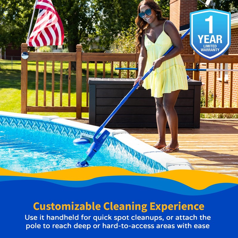 Blue Wave Pool Blaster Fusion PV-5 Handheld Pool Vacuum for