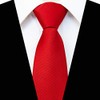 JEMYGINS Mens Red Pre-tied Tie Adjustable Neck Tie