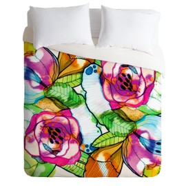 Deny Designs CayenaBlanca Fantasy Garden Duvet Cover, Twin/Twin XL
