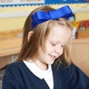 Girls School Hair Bows Set Accessories - Blue Bow Clips