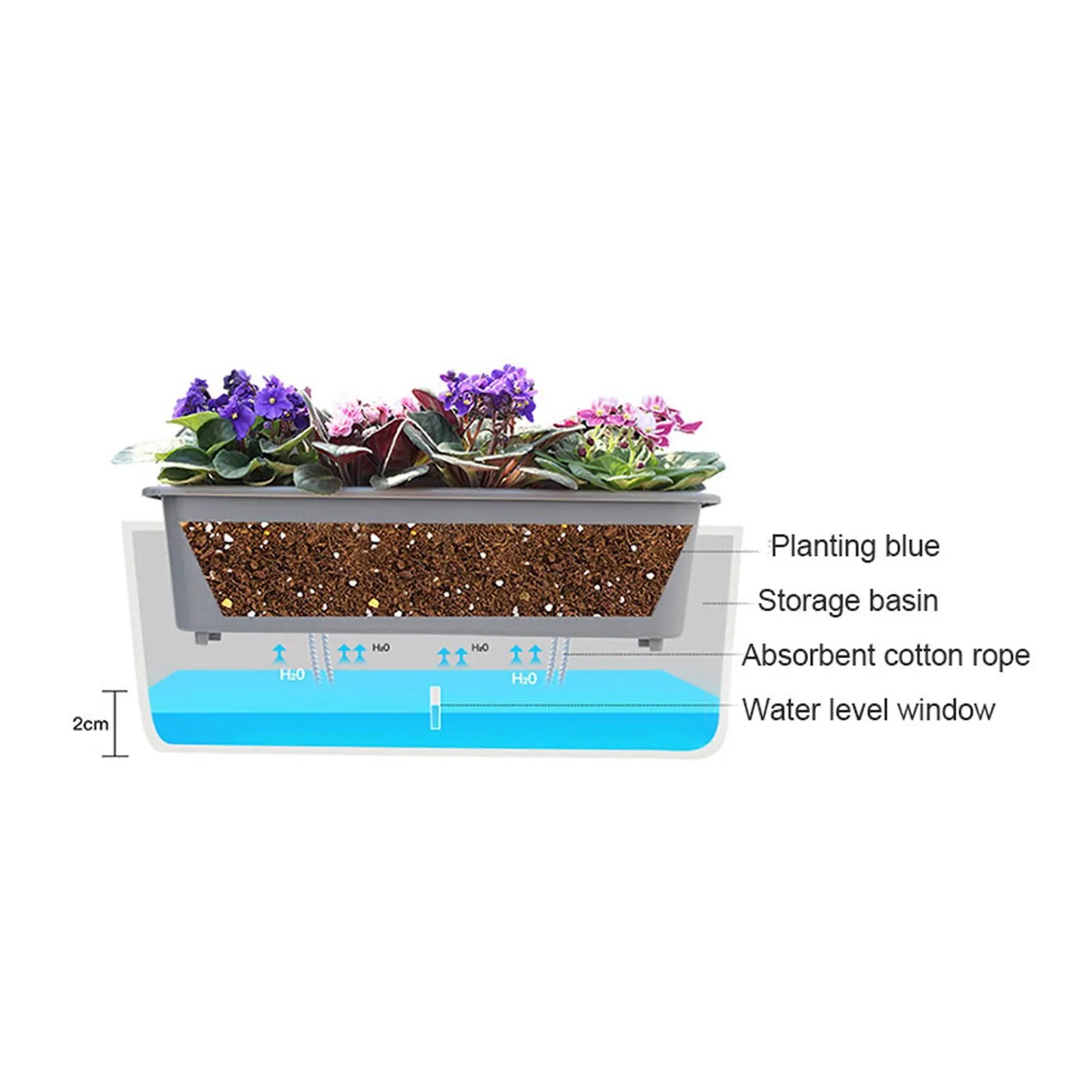 self watering planter