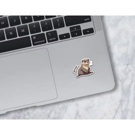 Milleyz Otter Nonsense Sticker, Sea Otters Lover Sticker, Silly Otter Sticker, Ocean Sticker, Funny Sticker, Water Assitant Die-Cut Vinyl Funny Decals for Laptop, Phone, Water Bottles, Christmas Gifts
