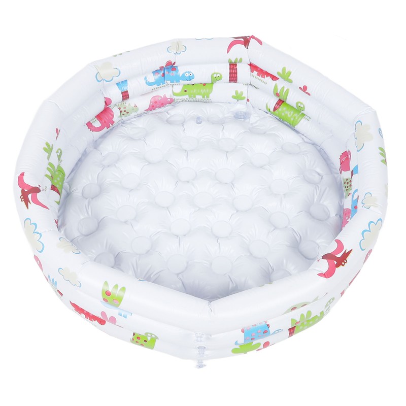 Inflatable Kiddie Pool PVC 31.5 Inch Cartoon Dinosaur Round Outdoor