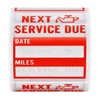 Hycodest Oil Change Stickers 200 Pcs 2x2 Service Reminder Labels