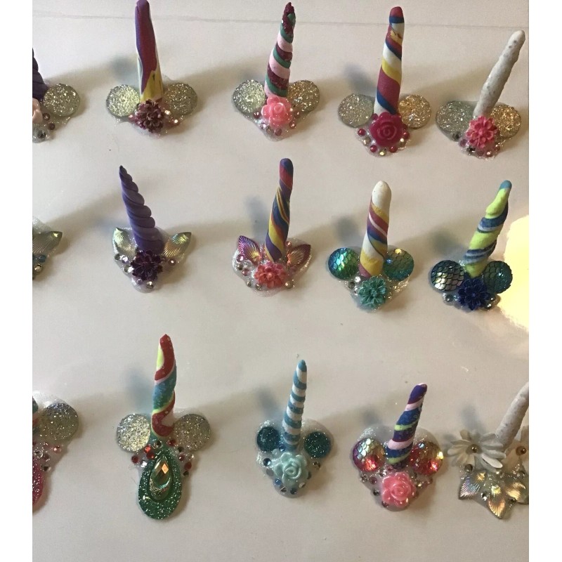 Handmade 20 Face Painting Unicorn Bling: Multi, Red, Blue, Pink