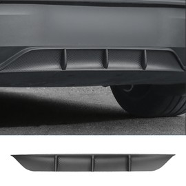 Rear Bumper Diffuser Lip Spoiler Guard Valance for Tesla Model Y Juniper 2025-2026 Trunk Lower Molding Protector Trim Panel Cover Accessories (Matte Carbon Fiber) Not fit 2026 Standard & Performance