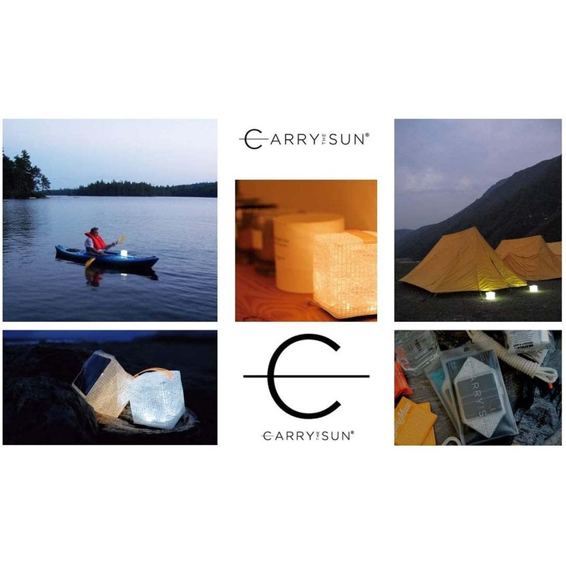 CARRY THE SUN CTSW-WHS Solar Lantern, Warm Light, White Belt,