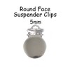 Round Face Suspender Clips/Bed Sheet Holder Fasteners - Secure Hold